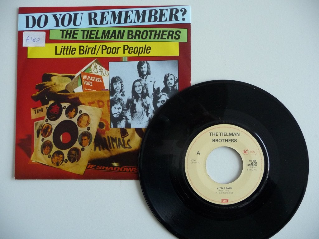 single THE TIELMAN BROTHERS - LITTLE BIRD - EMI RECORDS, Cd's en Dvd's, Vinyl Singles, Gebruikt, 7 inch, Ophalen of Verzenden