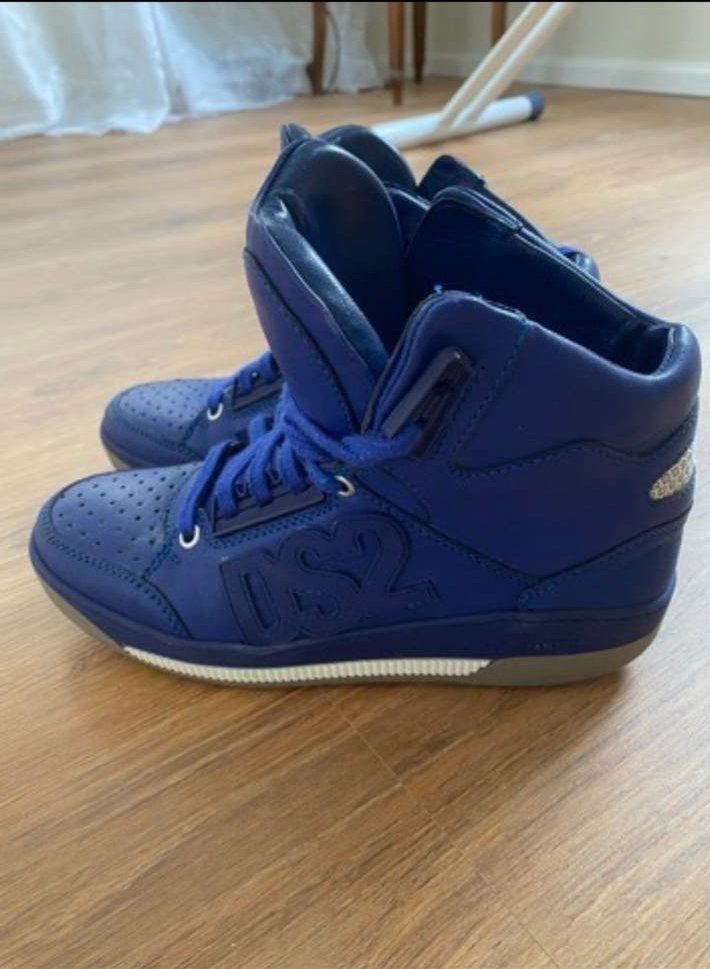 Dsquared, Dsquared2 dames kleding, maat 36, Burberry model, Ophalen of Verzenden, Zo goed als nieuw, Zwart, Sneakers of Gympen