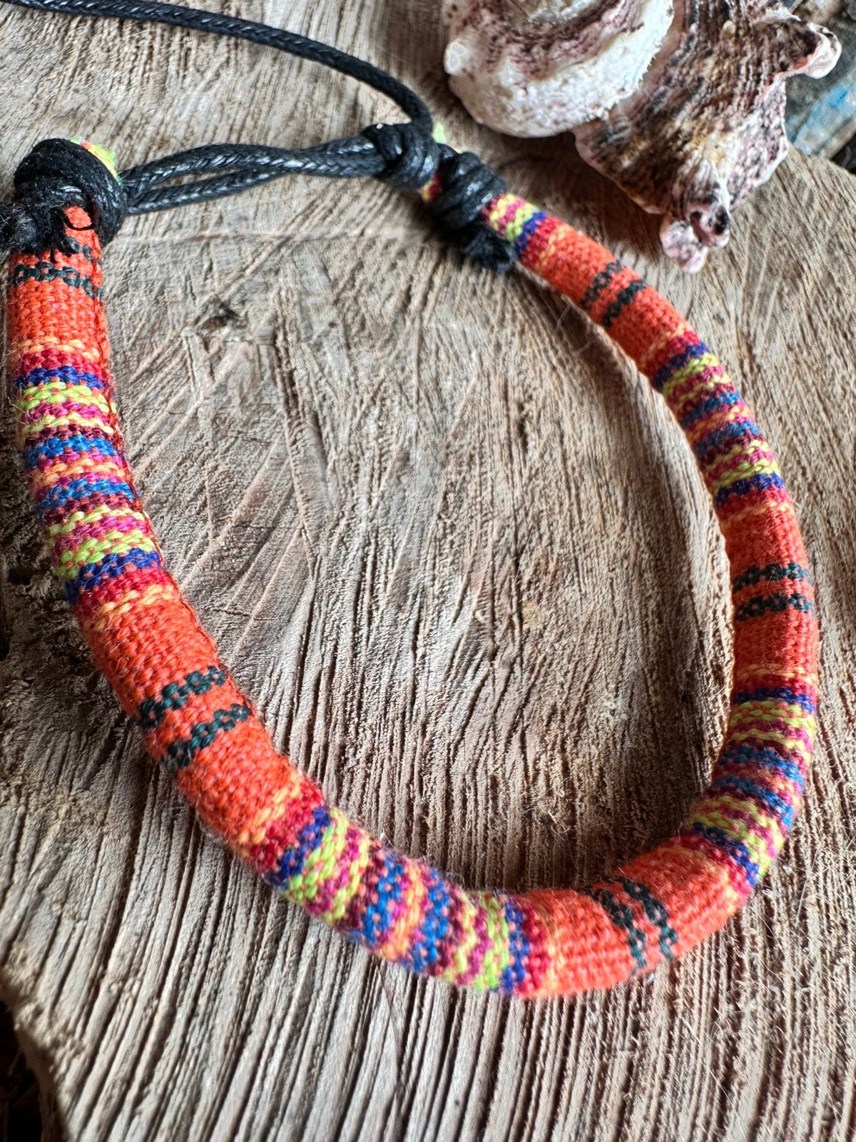 Boho armband / heren /oranje / ibiza / festival /surfarmband
