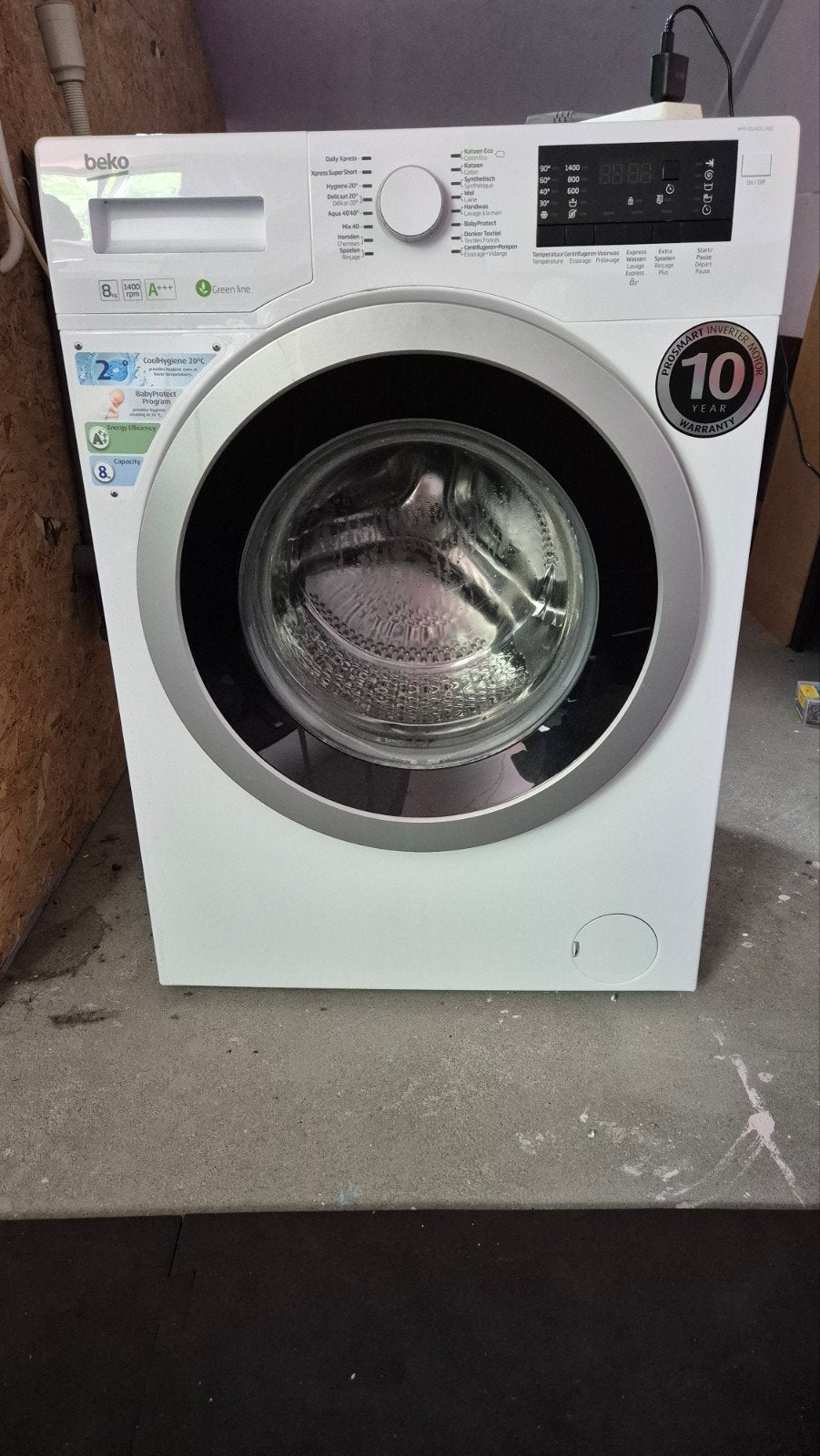 Beko Wasmachine 8kg A+++ 1400 toeren ProSmart Inverter, Witgoed en Apparatuur, Wasmachines, Ophalen, 1200 tot 1600 toeren, Gebruikt