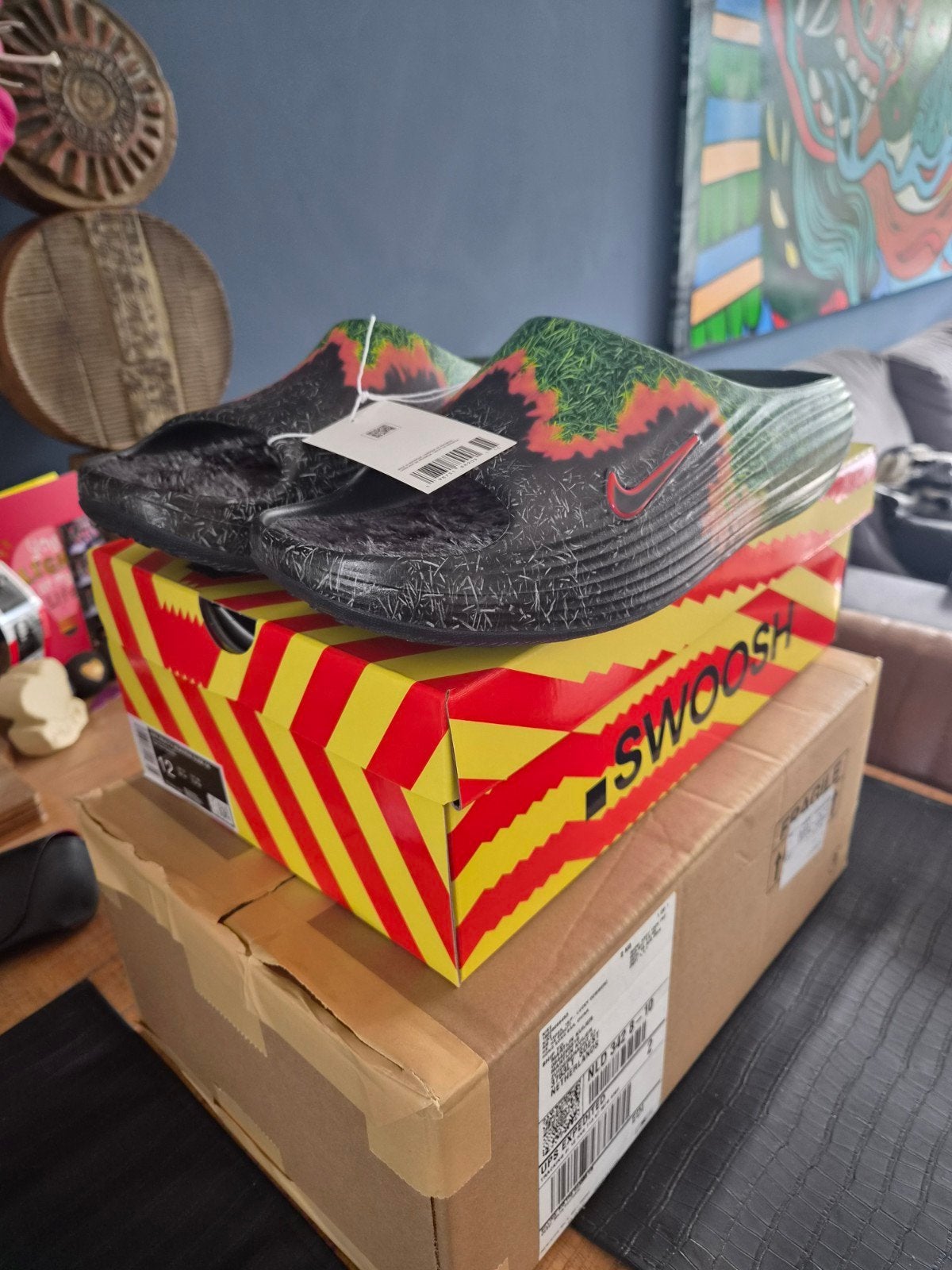 Nike Rejuven8 Grass Slippers Limited Edition reactx 46, Overige kleuren, Nike, Nieuw, Ophalen