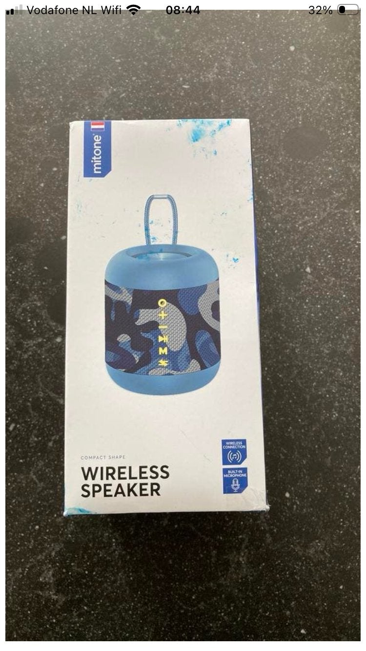 Mitone wireless speaker muziekbox, Overige merken, Overige typen, Ophalen of Verzenden, Zo goed als nieuw