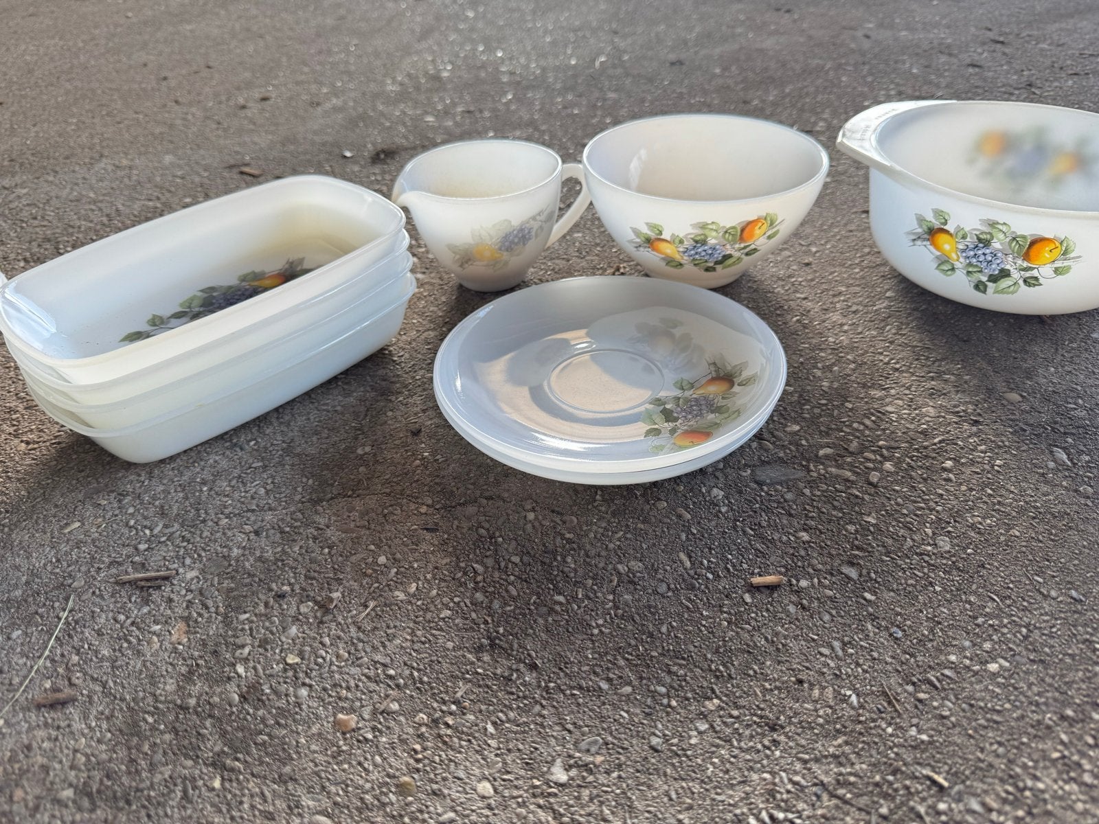 Arcopal France Fruits de France Serviesonderdelen, Huis en Inrichting, Keuken | Servies, Ophalen, Gebruikt, Overige merken, Vintage
