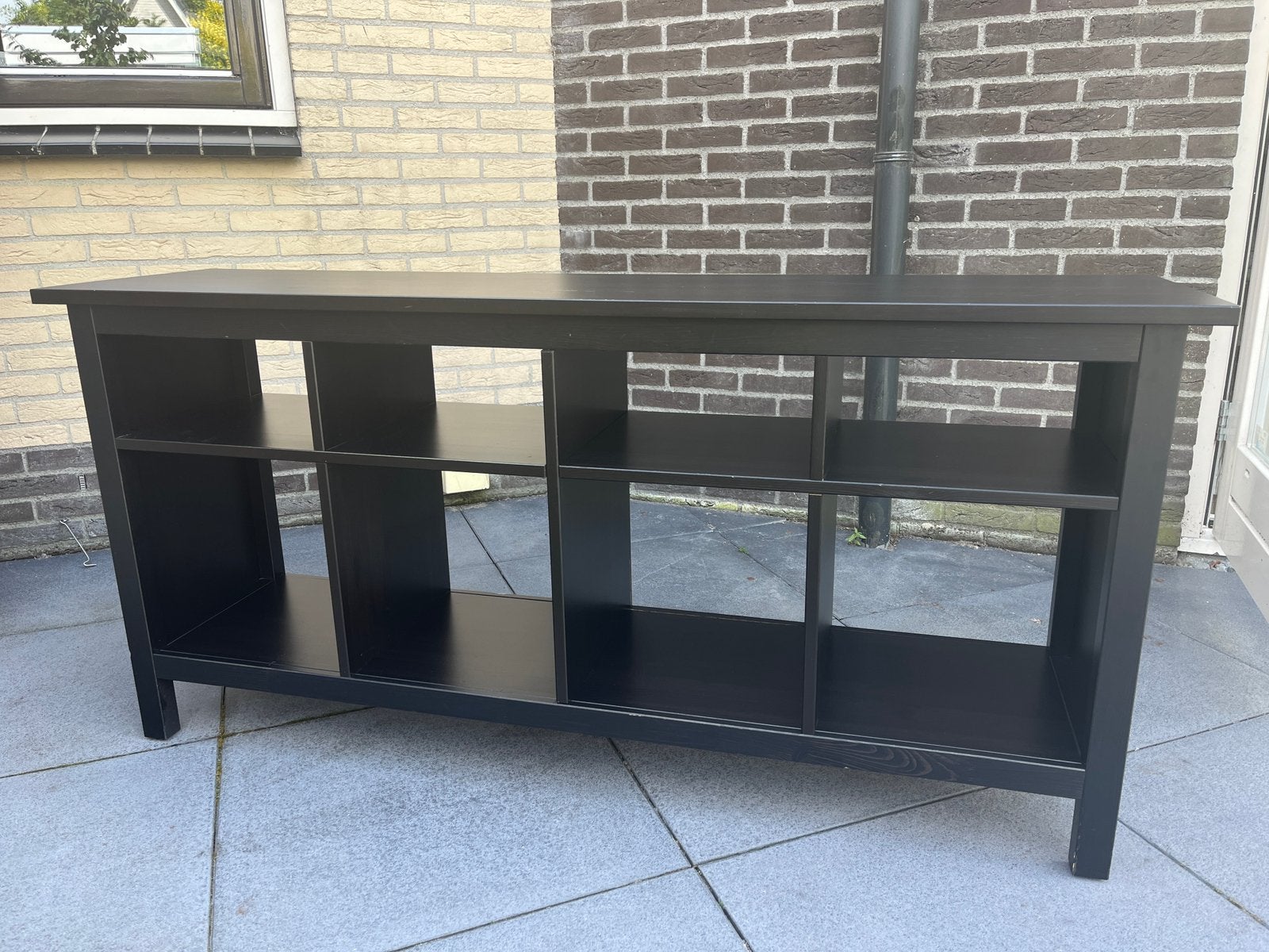 Ikea dressoir donkerbruin, Huis en Inrichting, Kasten | Dressoirs, Ophalen, Met plank(en), Gebruikt, 150 tot 200 cm