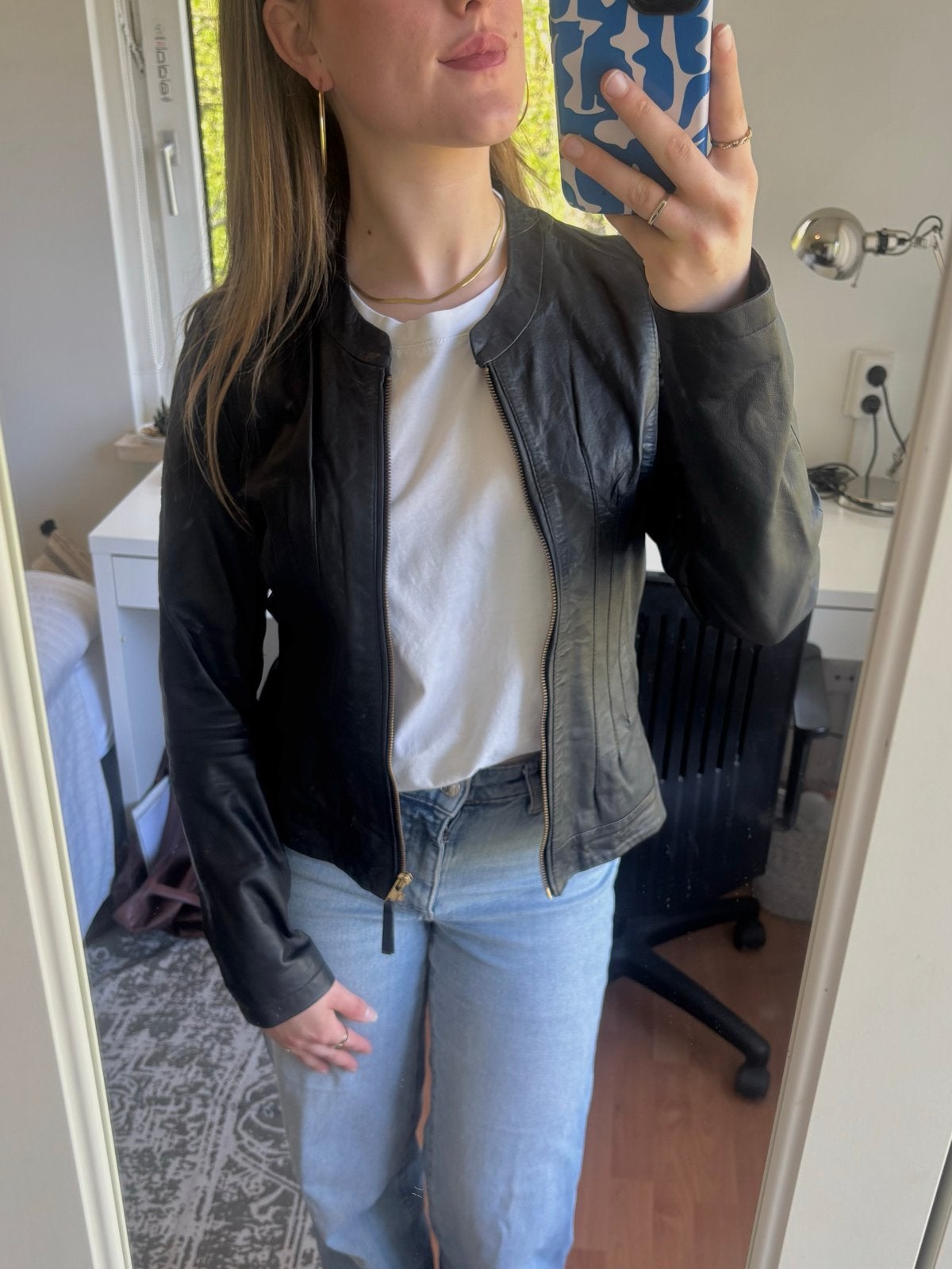 HV Polo Leren Jasje Zwart Maat S/M, Ophalen of Verzenden, Nieuw, Maat 38/40 (M), Zwart