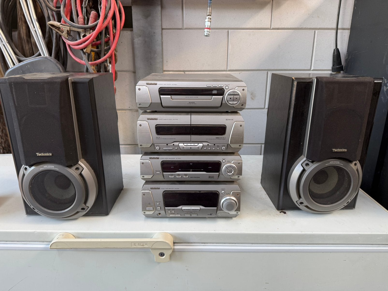 Technics stereotoren met speakers, Audio, Tv en Foto, Stereo-sets, Ophalen, Gebruikt, Speakers, Overige merken