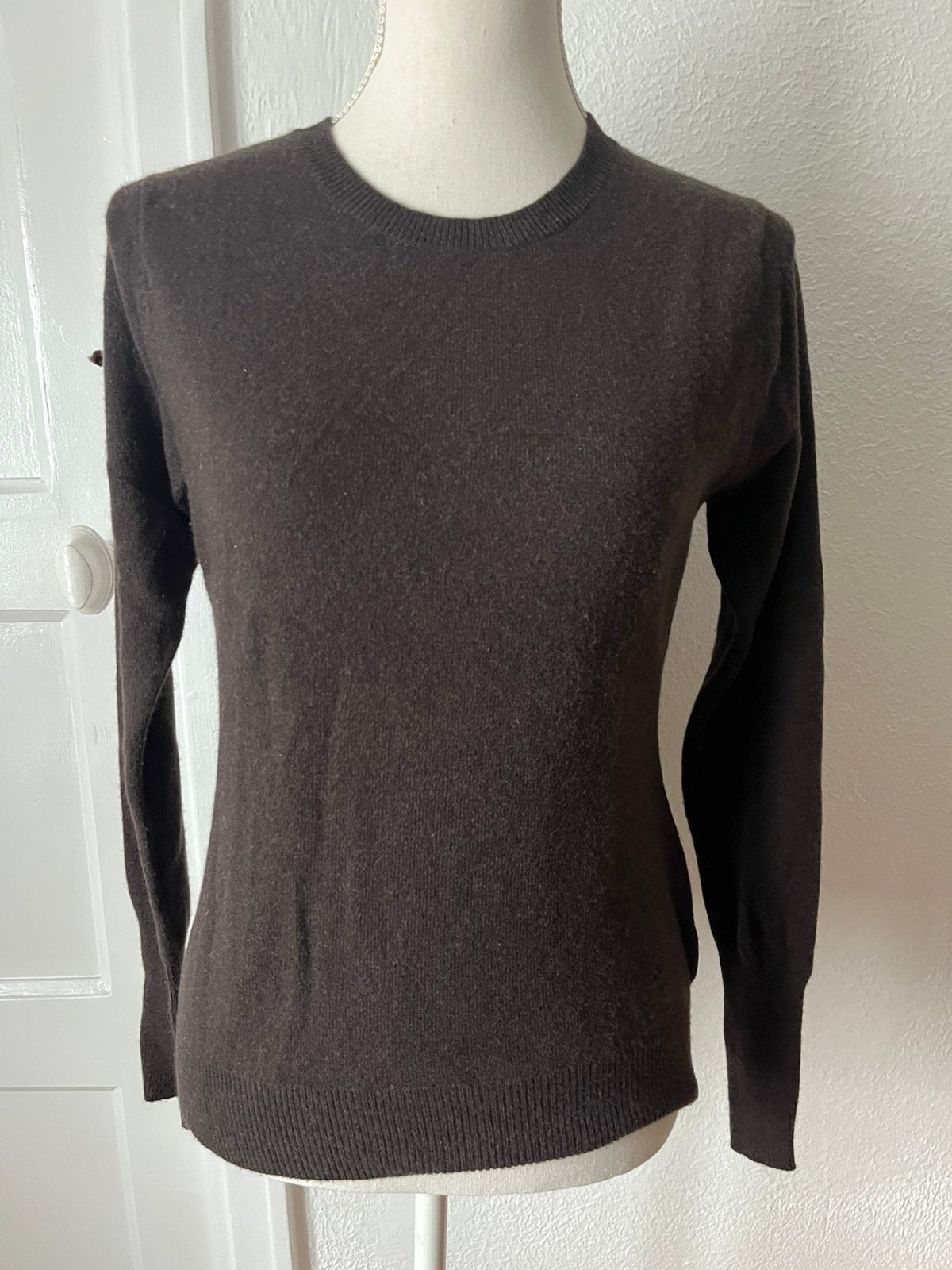 Estheme Cachemire, 100% kasjmier trui, Ophalen of Verzenden, Zo goed als nieuw, Maat 38/40 (M), Bruin