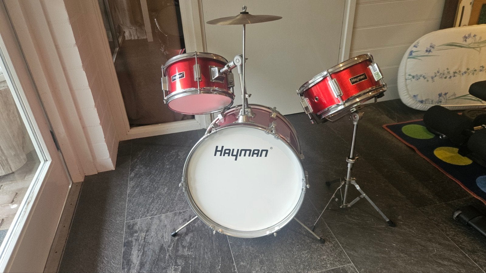 Hayman Junior Drumstel (Rood) – 3-delige startersset, Ophalen, Overige merken