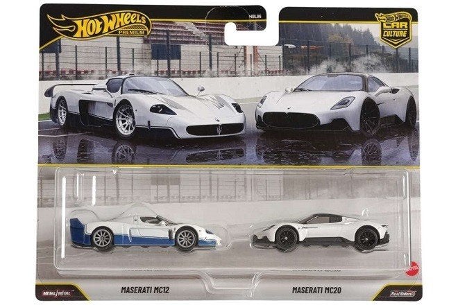 Set Maserati MC12 + Maserati MC20 2004 White 1:64 Hotwheels, Tschuiten@hotmail.com, Duitsland, Auto, Hotwheels Premium