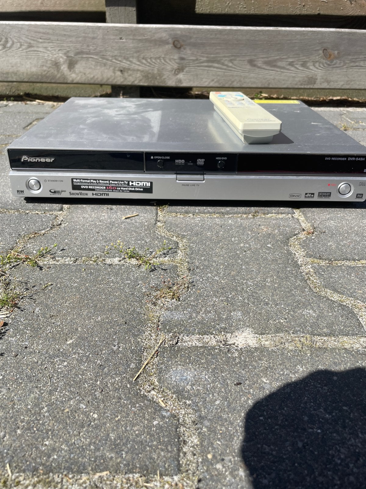 Pioneer DVD Recorder DVR-545H met afstandsbediening, Ophalen, Gebruikt, Met harddisk, Dvd-recorder