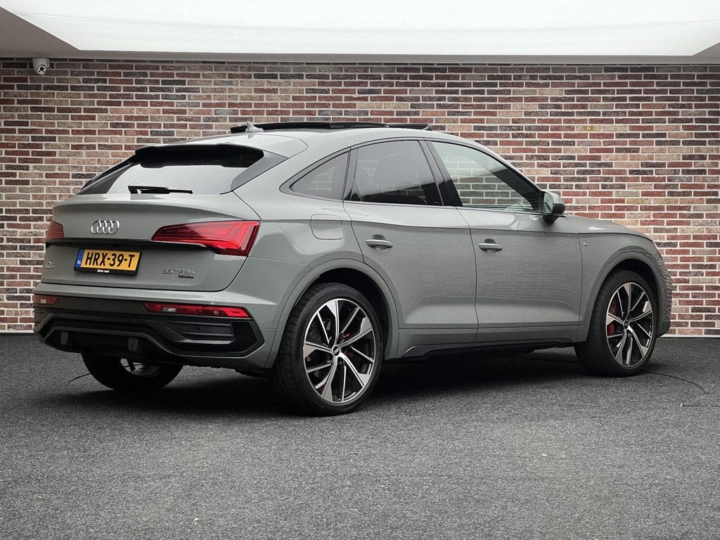 Audi Q5 Sportback 55 TFSI e S edition Panorama Nardo Virtual, Automaat, 14 kWh, Gebruikt, 4 cilinders