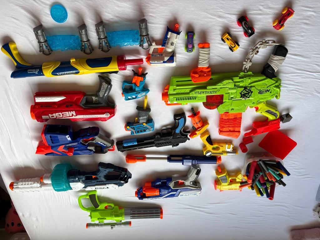 Grote verzameling Nerf blasters en accessoires, Ophalen, Gebruikt, Jongen of Meisje