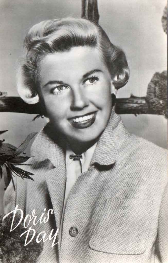 Originele jaren 40 50 Warner Bros ansichtkaarten Doris Day, Verzamelen, Ophalen of Verzenden, 1940 tot 1960, Sterren en Beroemdheden