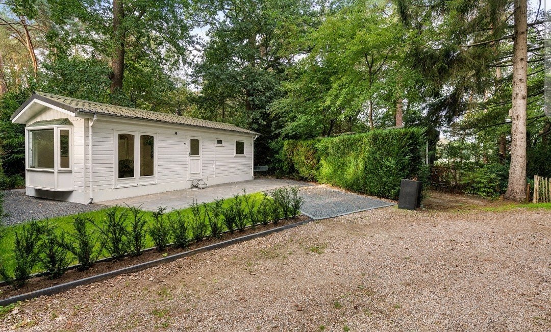 Chalet stacaravan recreatiewoning veluwe bos Heidekamp zgan, Huizen en Kamers, 40 m², Chalet, Gelderland, 1 slaapkamers