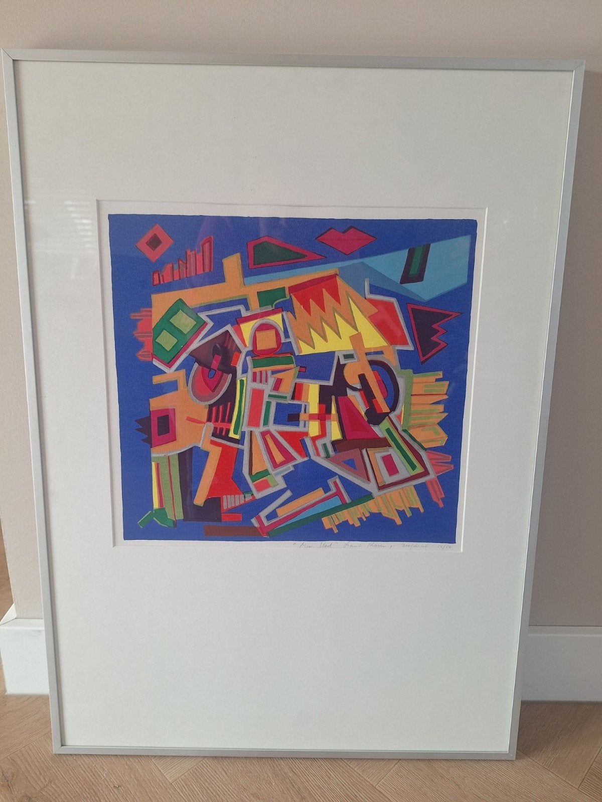 Frank Rosen - Mijn Stad - Zeefdruk 1991 - Ingelijst, Gesigneerd, Ophalen, Abstract, Zeefdruk
