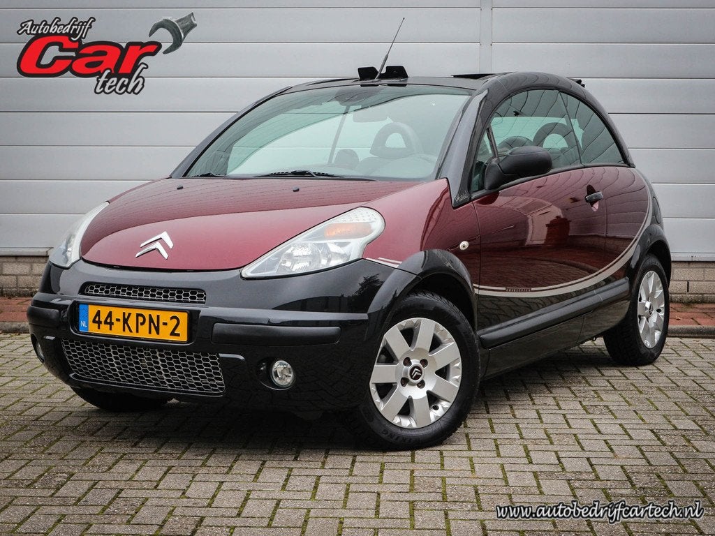 Citroën C3 Pluriel 1.4i Charleston | Clima | Leer | Lichtme, Voorwielaandrijving, 15 km/l, Zwart, 4 stoelen
