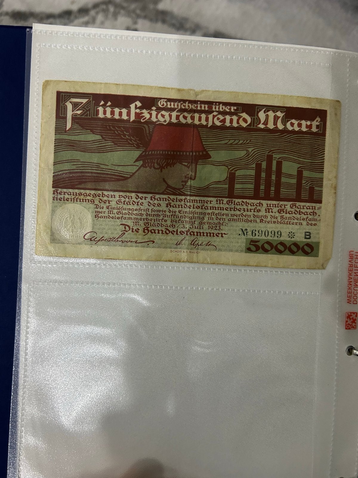 Diverse historische bankbiljetten, Postzegels en Munten, Ophalen of Verzenden, Duitsland, Los biljet