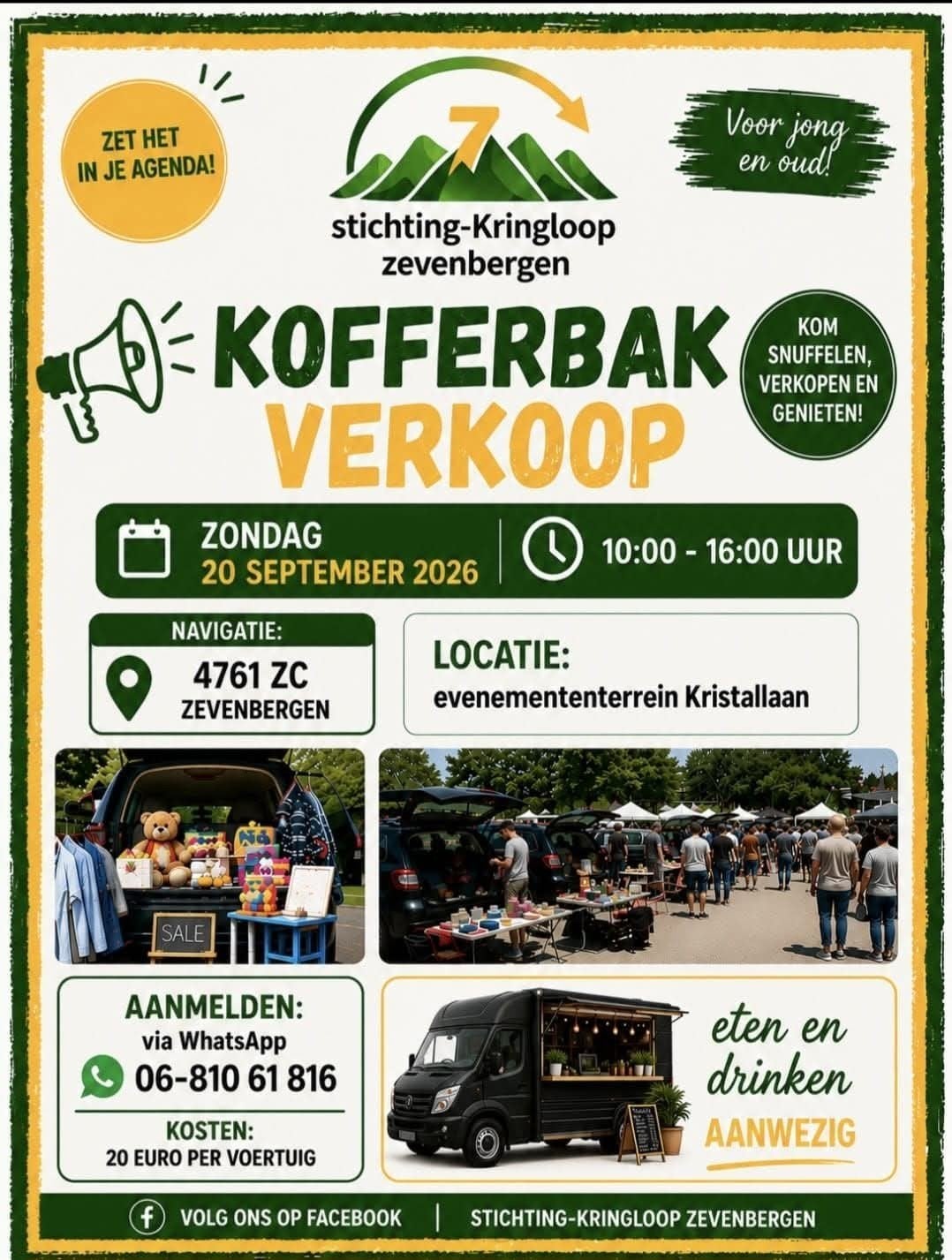 Kofferbakverkoop Zevenbergen, Ophalen of Verzenden