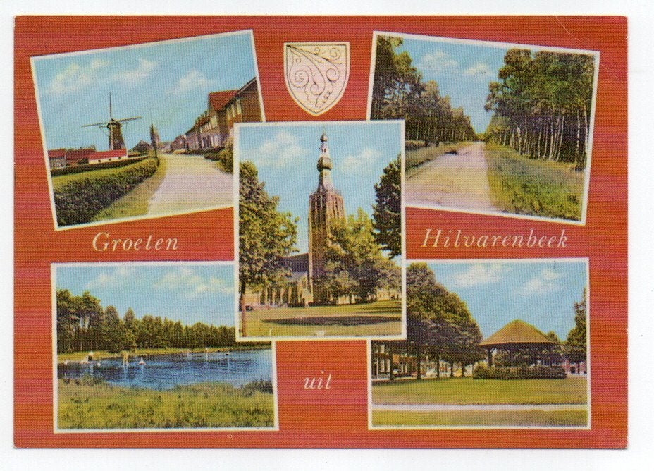 Groeten uit Hilvarenbeek (oa. molen) 1971, Ophalen, 1960 tot 1980, Gelopen, Noord-Brabant