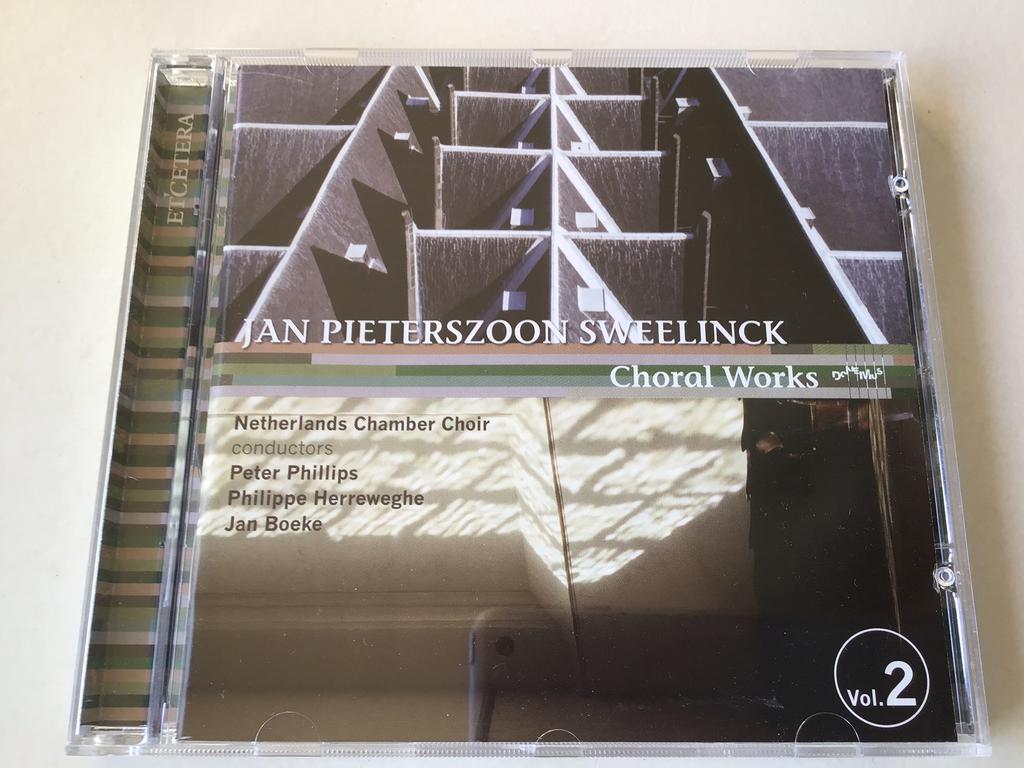 Sweelinck Choral works vol.2 / Phillips/ Herreweghe/ Boeke, Ophalen of Verzenden, Modernisme tot heden, Zo goed als nieuw, Vocaal