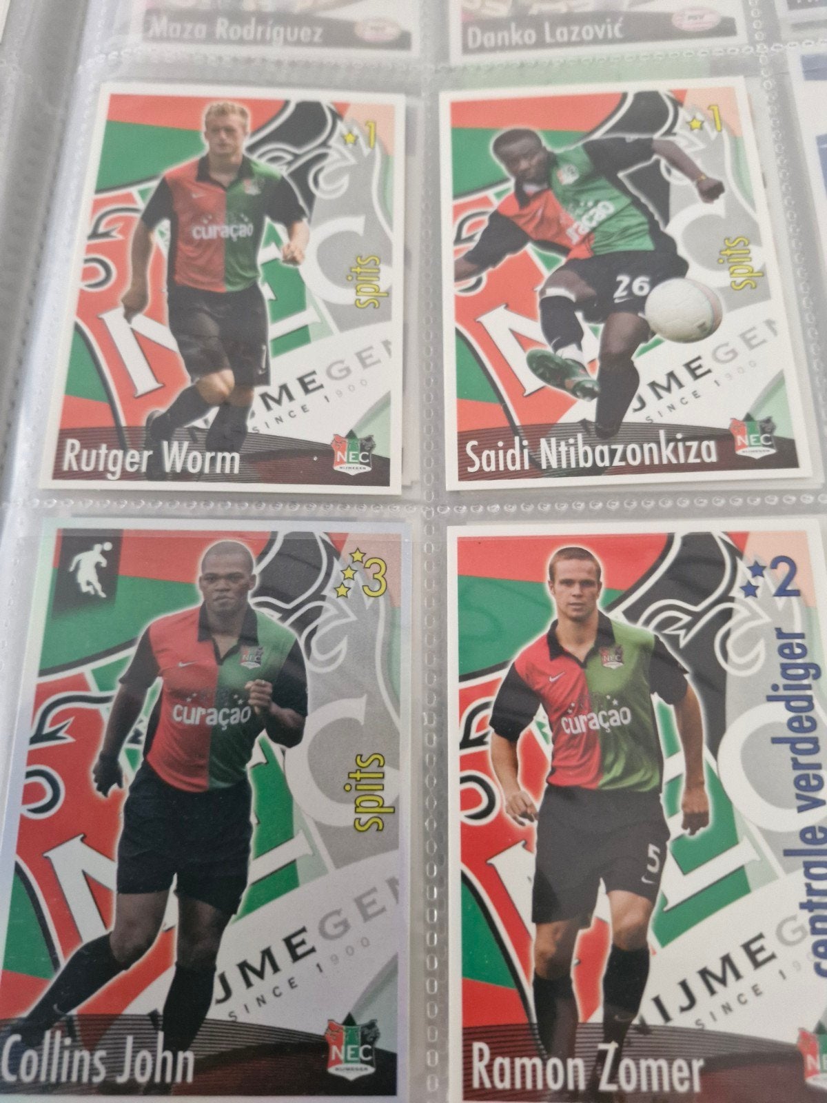 NEC All Stars 5 Voetbalplaatjes - Diverse Spelers, Ophalen of Verzenden, Zo goed als nieuw, Overige binnenlandse clubs, Spelerskaart