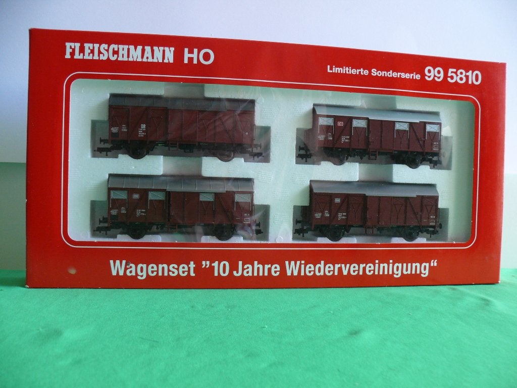 Fleischmann goederenwagen set 99 5810, Gelijkstroom, Fleischmann, Wagon, Ophalen of Verzenden