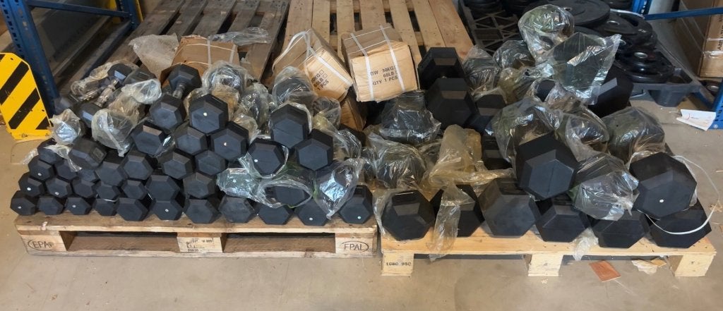 HEXA DUMBBELLS 1 T/M 40 KG – €1,50 PER KG | OPRUIMING, Ophalen, PH Fitness, Zo goed als nieuw, Info@phfitness.nl