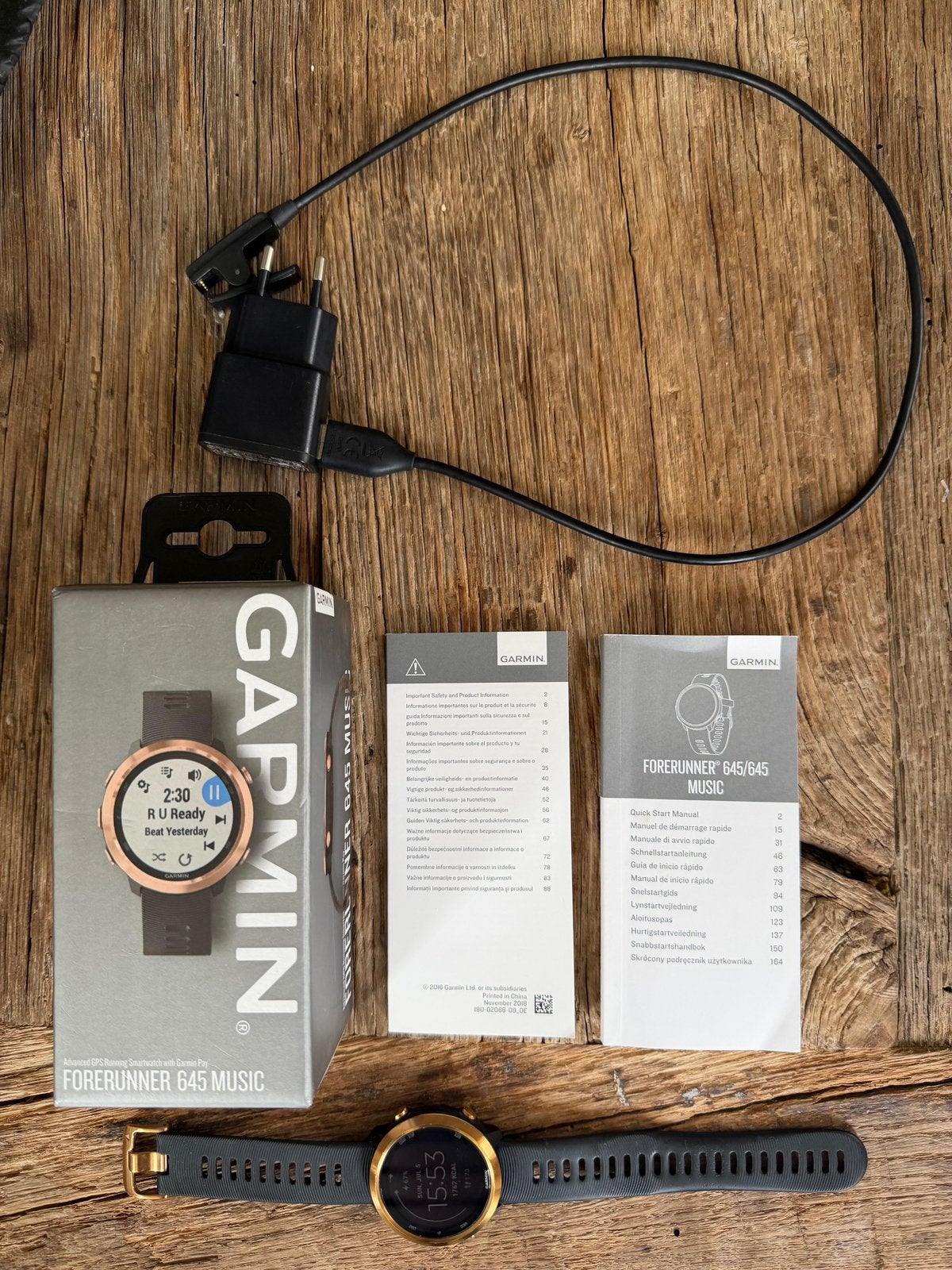 Garmin Forerunner 645 Music, Ophalen of Verzenden, Zo goed als nieuw, Zwart, Android
