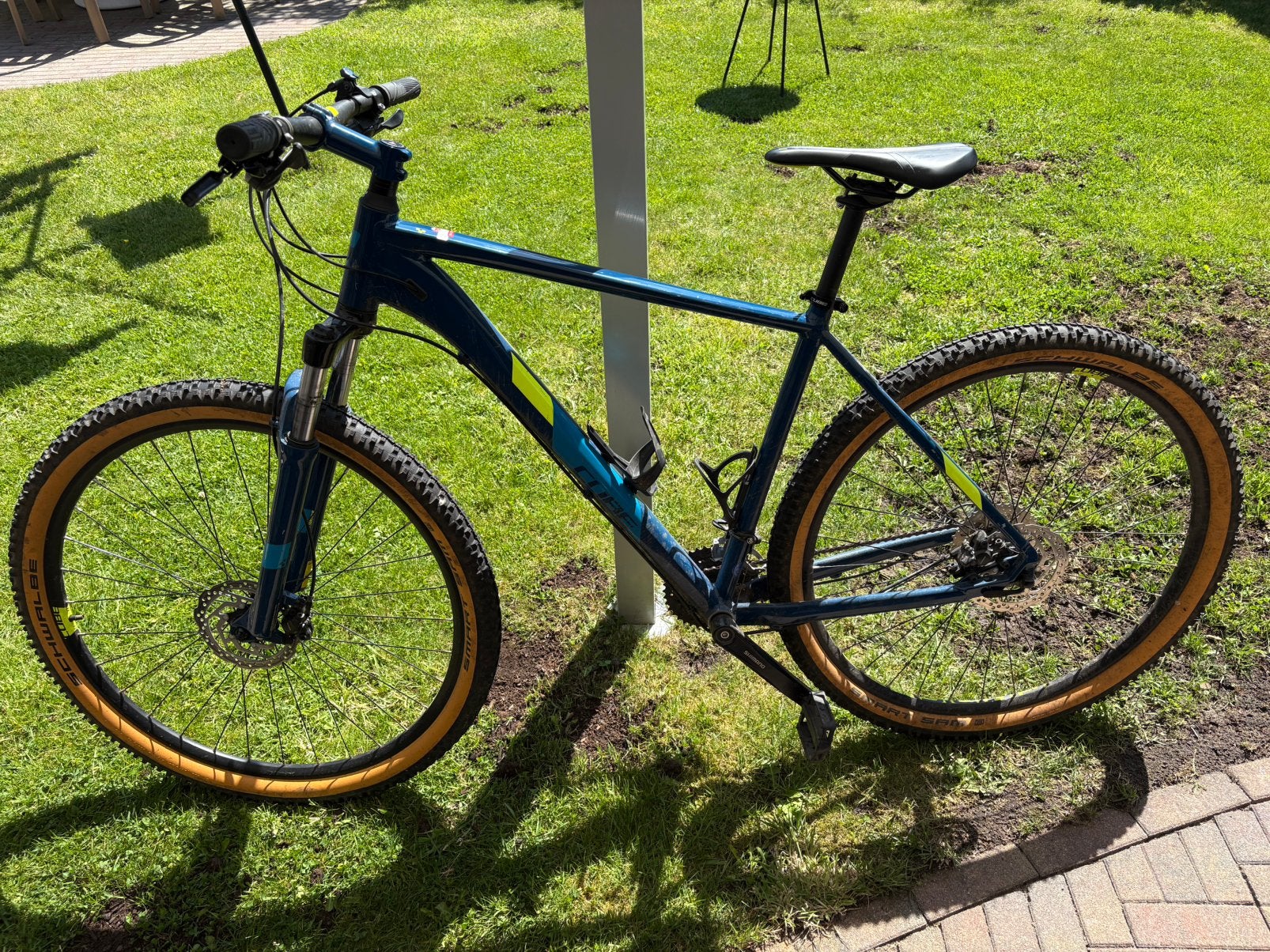 Mountainbike Cube Aim blauw beige banden 29inch, Ophalen, Zo goed als nieuw, Overige merken