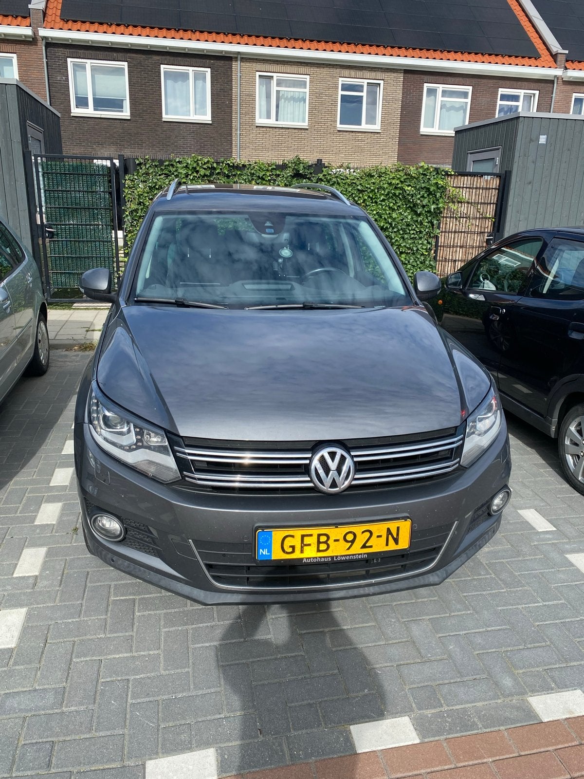 Volkswagen Tiguan 2.0 TDI 177pk BMT 4Motion DSG 2014 Grijs, Auto's, Volkswagen, Automaat, Stof, 4 cilinders, Diesel