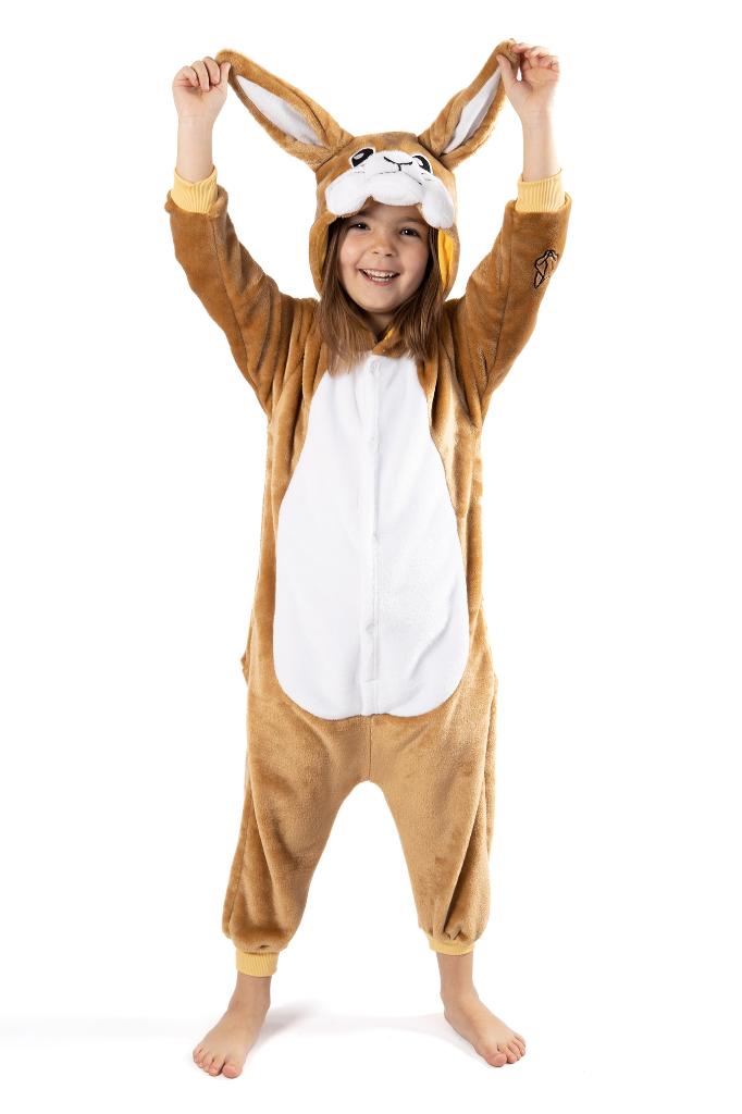 Konijn onesie 86-92 Pak Kostuum Bruin Pasen Paashaas, Kinderen en Baby's, Carnavalskleding en Verkleedspullen, Ophalen of Verzenden