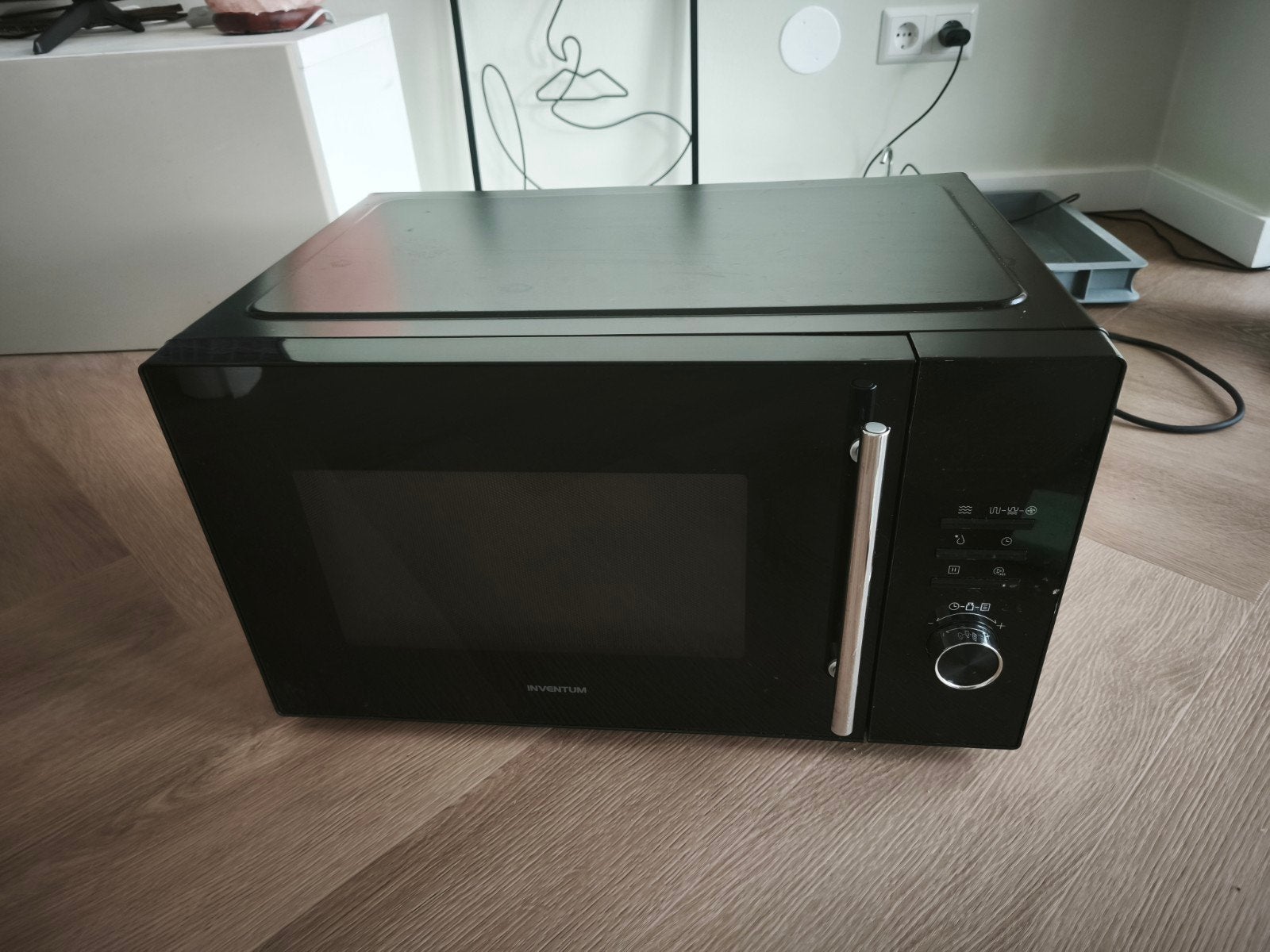 Inventum Combimagnetron - Zwart, Gebruikt, Ophalen, Combimagnetron, Gebruikt, Grill