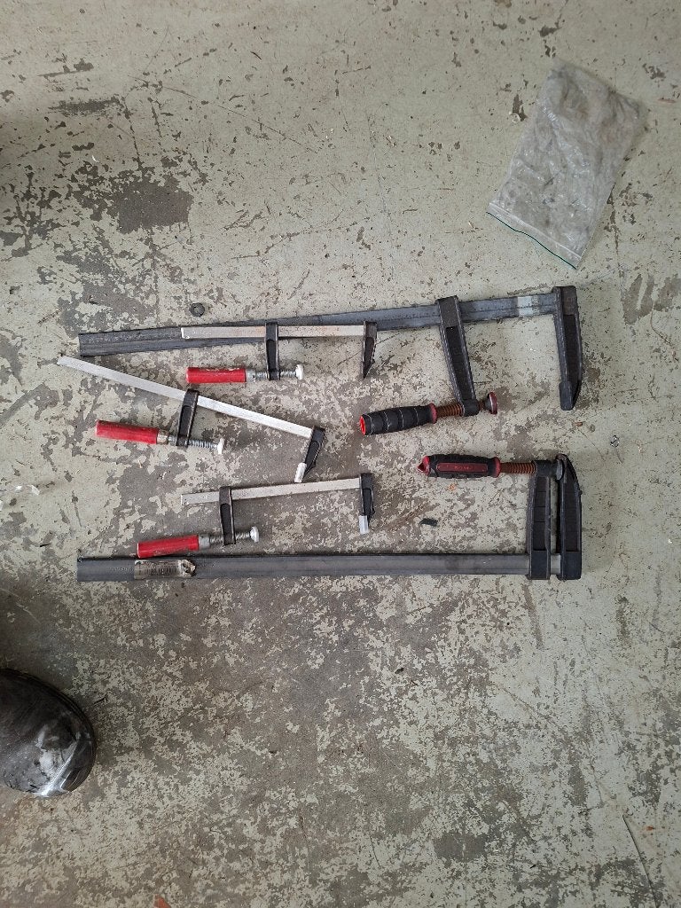 5 lijmklemmen 2 grote en 3 kleine, Ophalen of Verzenden, Zo goed als nieuw