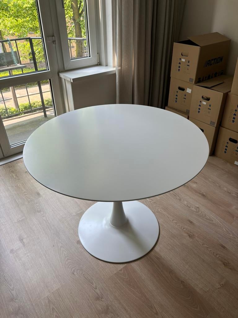 Rond eettafel JYSK, Ophalen, Zo goed als nieuw, Rond, 100 tot 150 cm