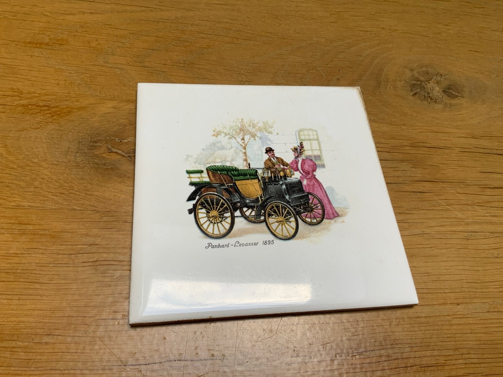 Vintage Panhard-Levassor 1895 tegel - Mottahedeh, Ophalen of Verzenden