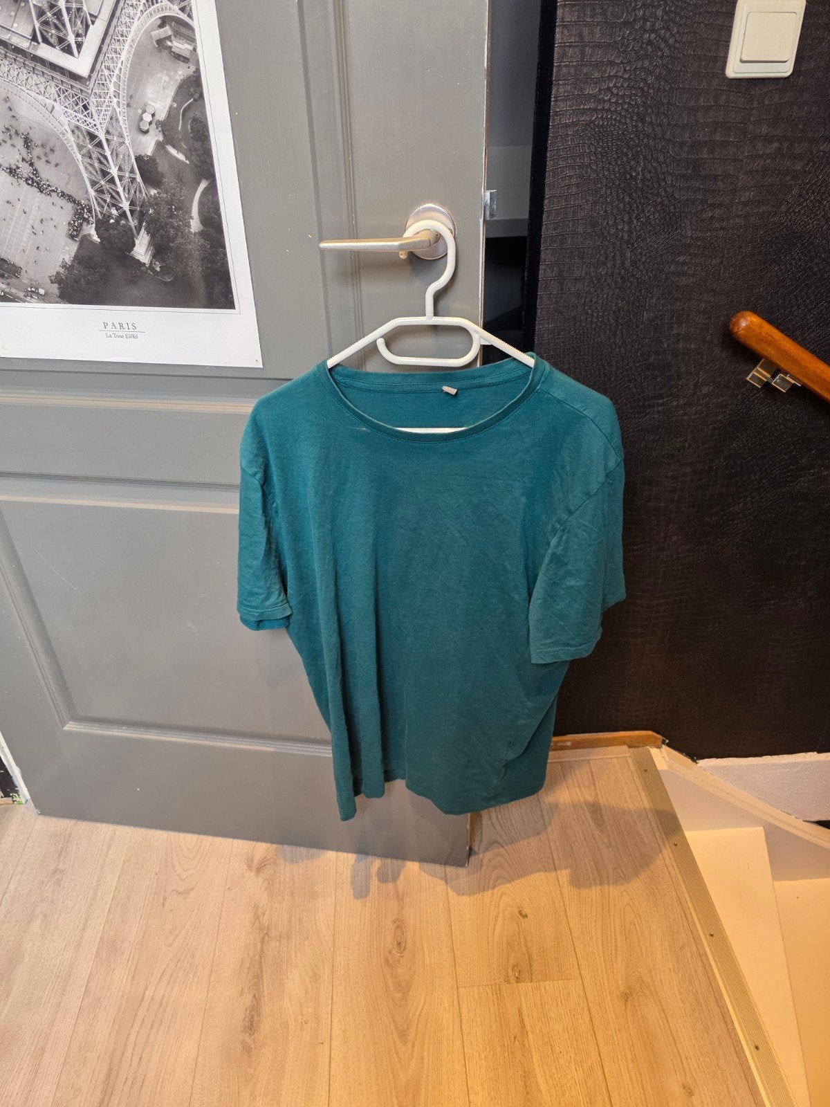 Zeeman - Pyjamashirt - Heren - L - Donkergroen, Kleding | Heren, Pyjama's, Ophalen of Verzenden, Zo goed als nieuw, Maat 52/54 (L)