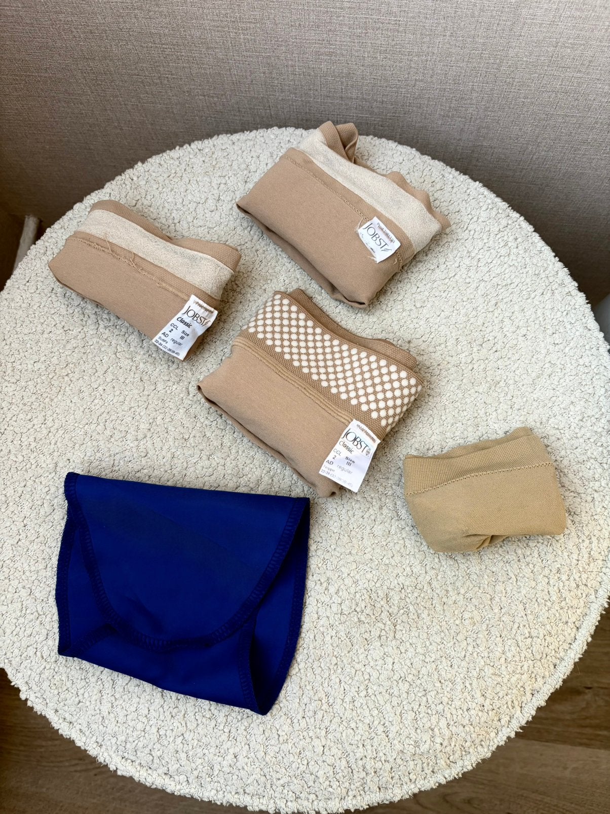3 JOBST Classic compressiekousen CCL 2 | maat III, Ophalen of Verzenden, Nieuw, Maat 39 t/m 42, Beige