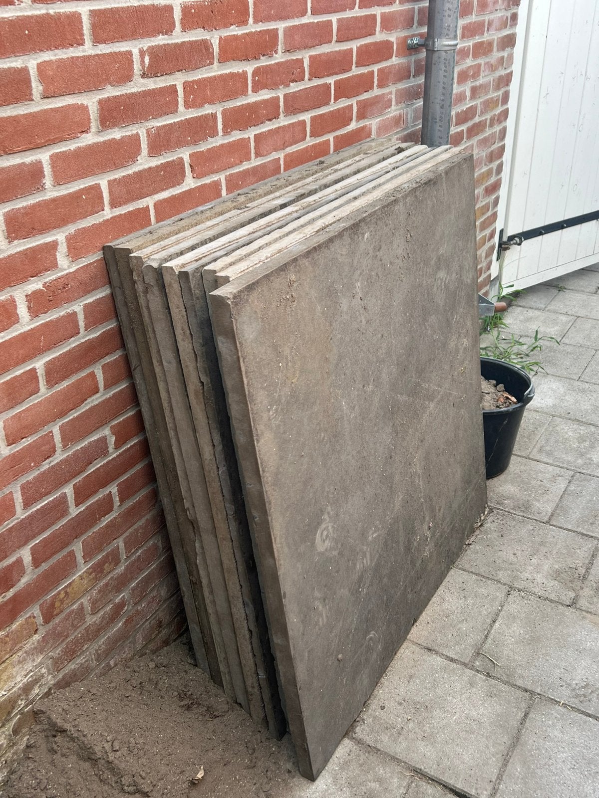 Grote terrastegels van natuursteen, Ophalen, Gebruikt, 5 tot 10 m², Natuursteen