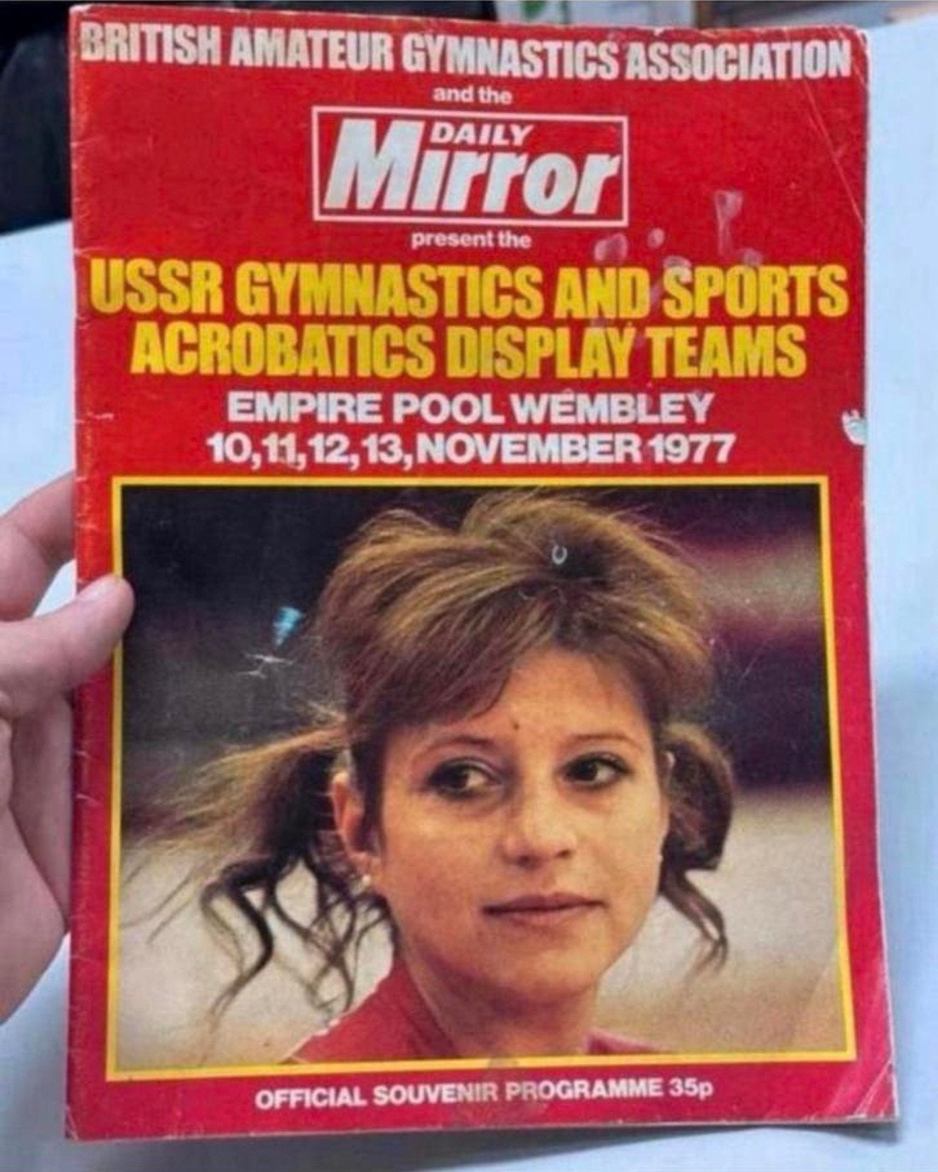 BAGA Gymnastics Empire Pool Wembley 1977 tijdschrift sport, Ophalen of Verzenden, 1960 tot 1980, Buitenland, Tijdschrift