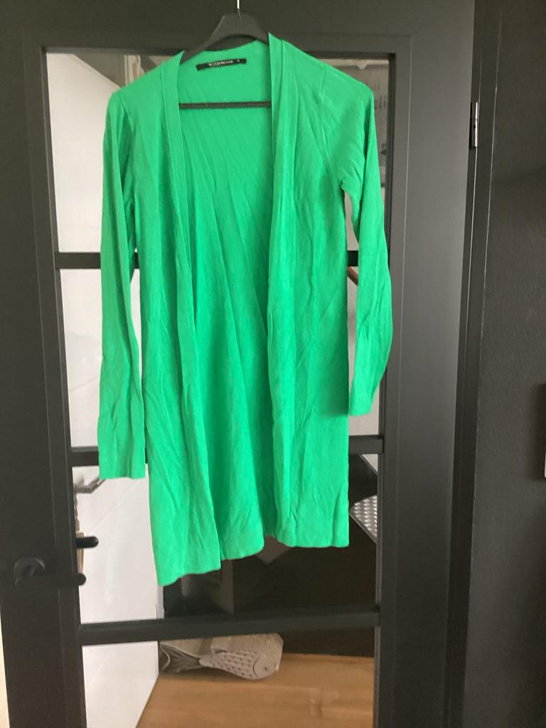 Lang groen vest Expresso - Maat M, Ophalen of Verzenden, Gedragen, Maat 38/40 (M), Groen