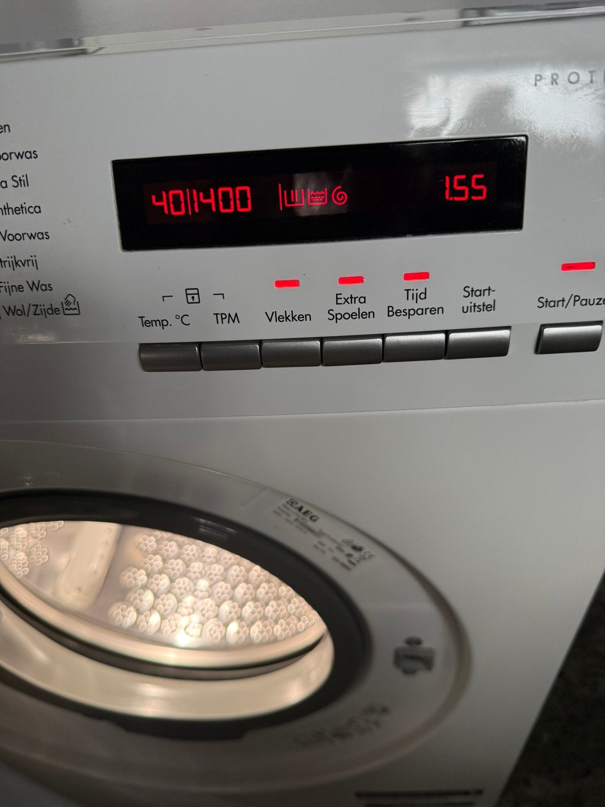AEG A++ WASMACHINE EXCLUSIEV IZGS, Witgoed en Apparatuur, Ophalen of Verzenden, Zo goed als nieuw, 85 tot 90 cm, 1200 tot 1600 toeren