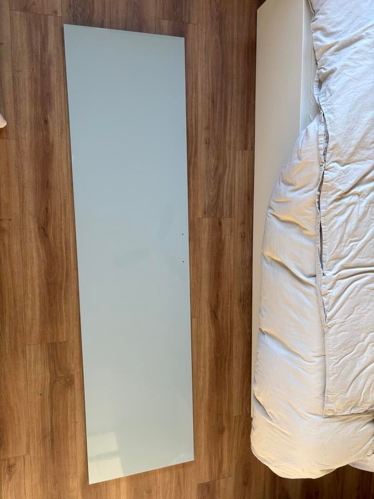 IKEA kastdeur 50x195 cm (Fardal, hoogglans lichtgrijs blauw), Ophalen, Minder dan 50 cm, Zo goed als nieuw, Minder dan 100 cm