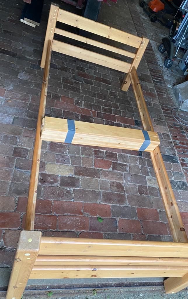 Houten 1-persoonsbed 90x210 cm, Ophalen