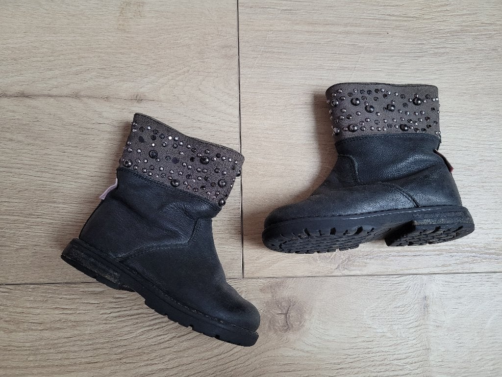 ROBERTO CAVALLI zwarte laarsjes maat 22 ~ BL2400, Kinderen en Baby's, Gebruikt, Meisje, Laarsjes, Ophalen of Verzenden