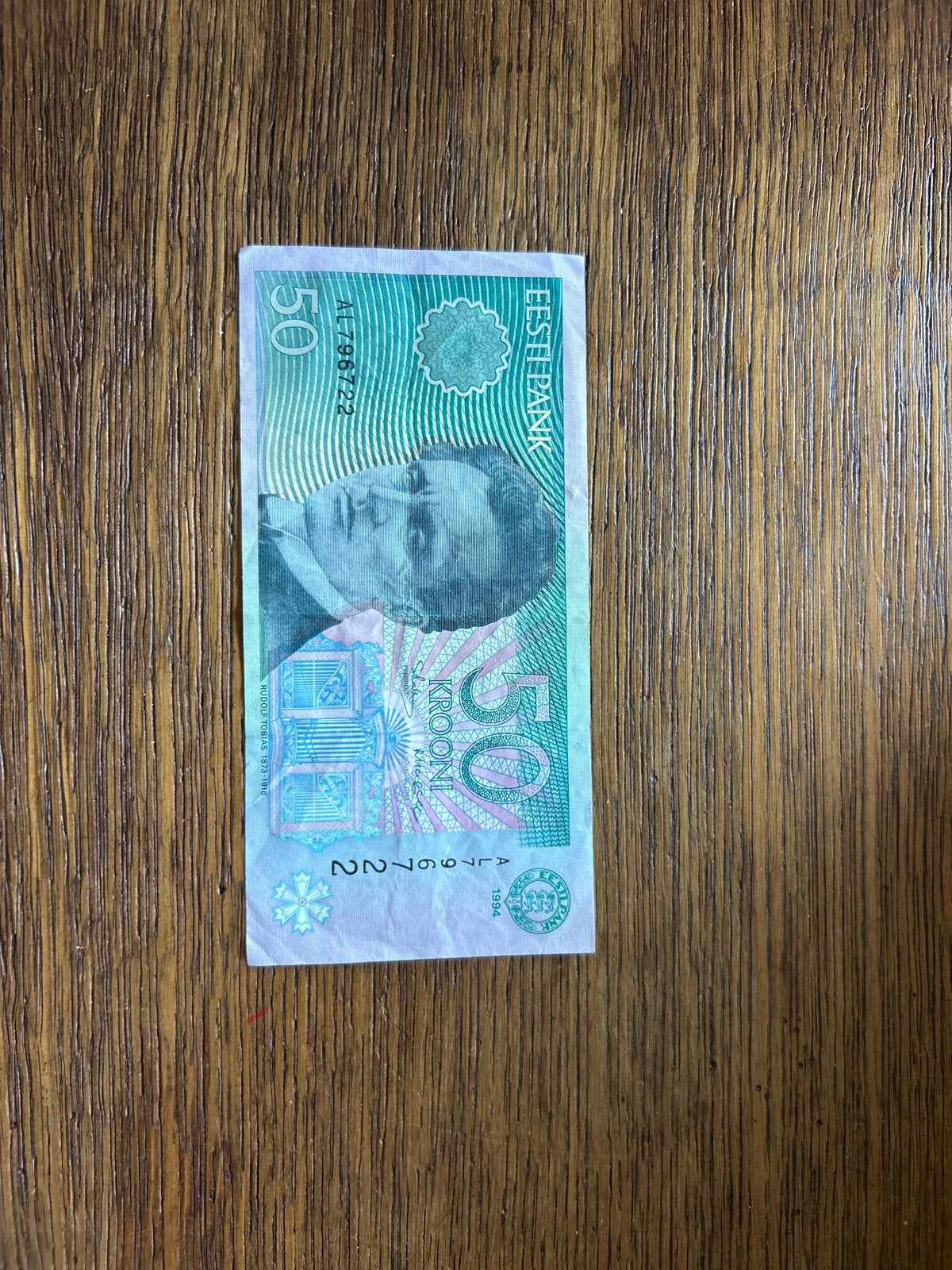 Estland 50 Krooni bankbiljet (1994), Postzegels en Munten, Ophalen of Verzenden, Estland, Los biljet