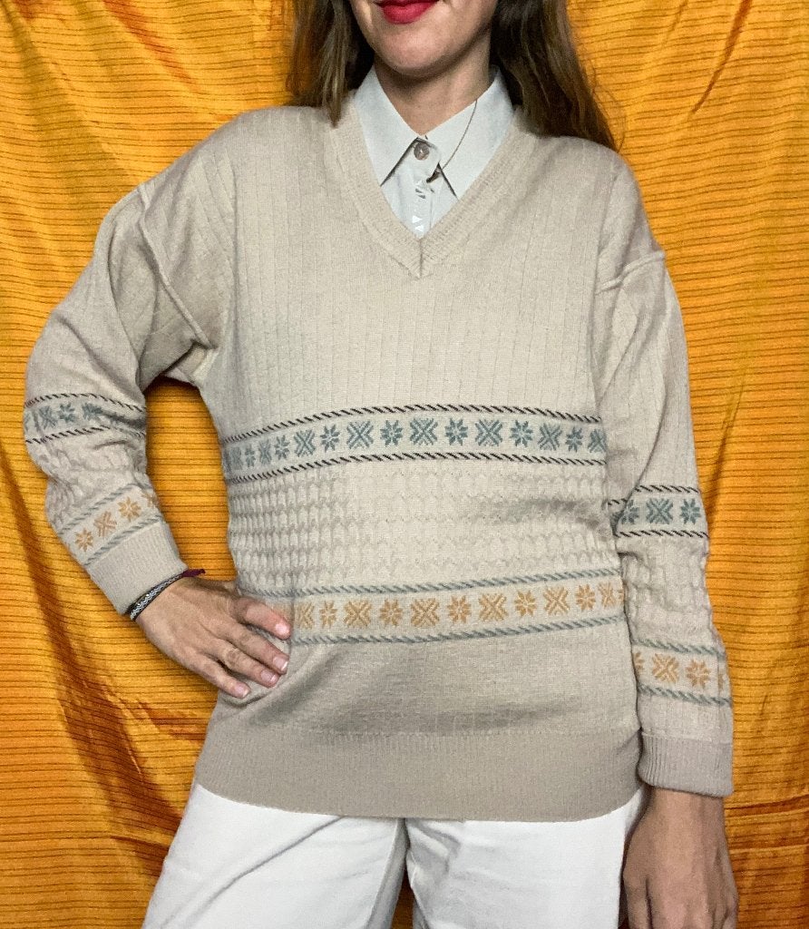 Trui beige - vintage - voor een kleinigheidje!!, Ophalen, Beige, Vintage, Maat 36 (S)