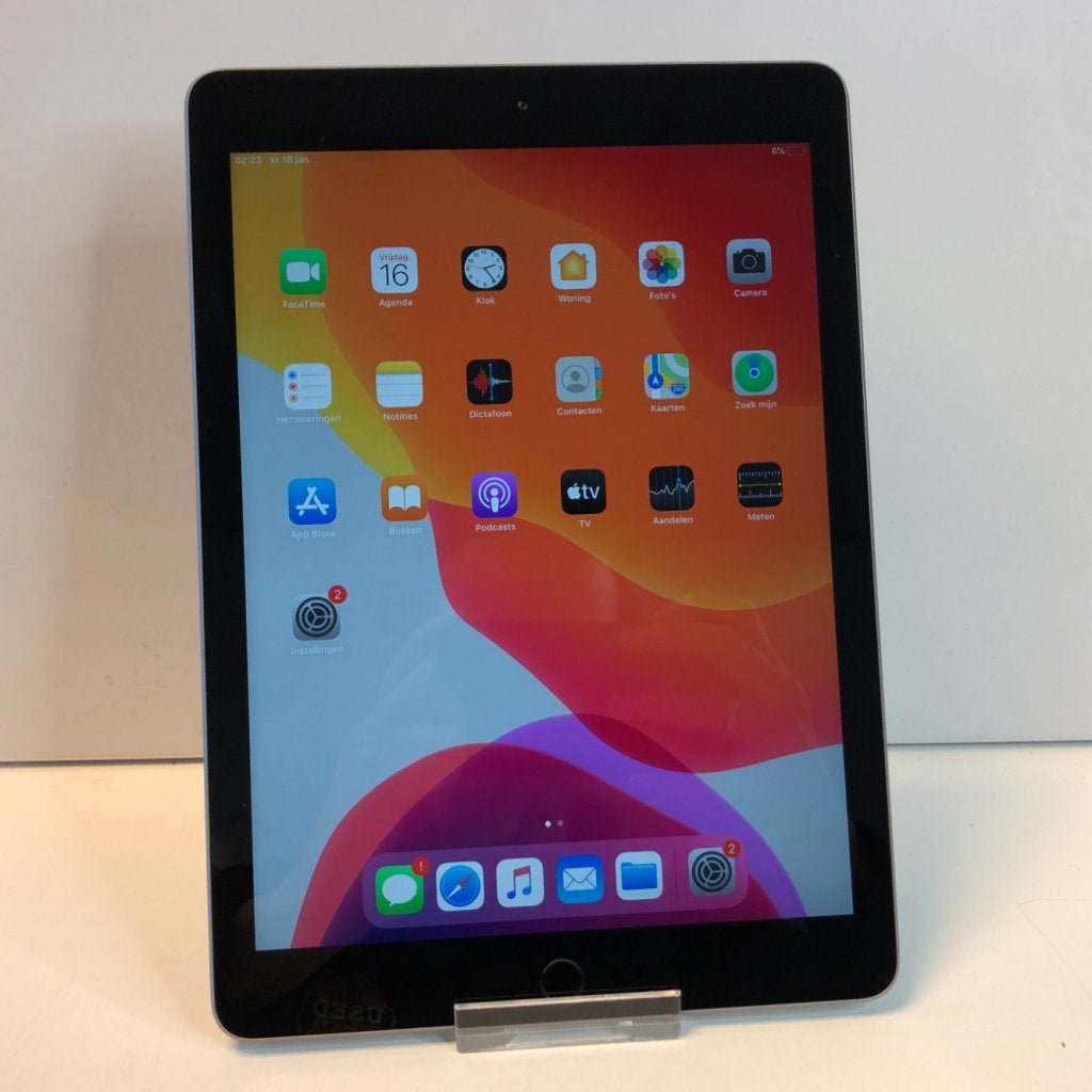 Apple iPad 6e Gen 32GB Spacegrey Wifi | Nette Staat, Computers en Software, Apple iPads, Zo goed als nieuw