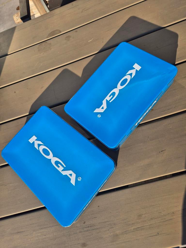 2x Koga Miyata racefiets metalen boxen - Koga blauw, Ophalen of Verzenden, Zo goed als nieuw, Overige typen, Koga Miyata