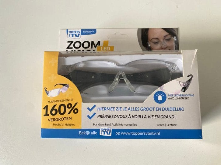 Zoom Vision LED vergrootbril 160% vergroting, Ophalen of Verzenden, Nieuw