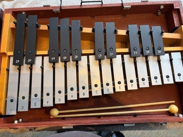 Suzuki 25 tonig KLOKKENSPEL in houten koffer., Muziek en Instrumenten, Ophalen of Verzenden, Nieuw, Melodische percussie